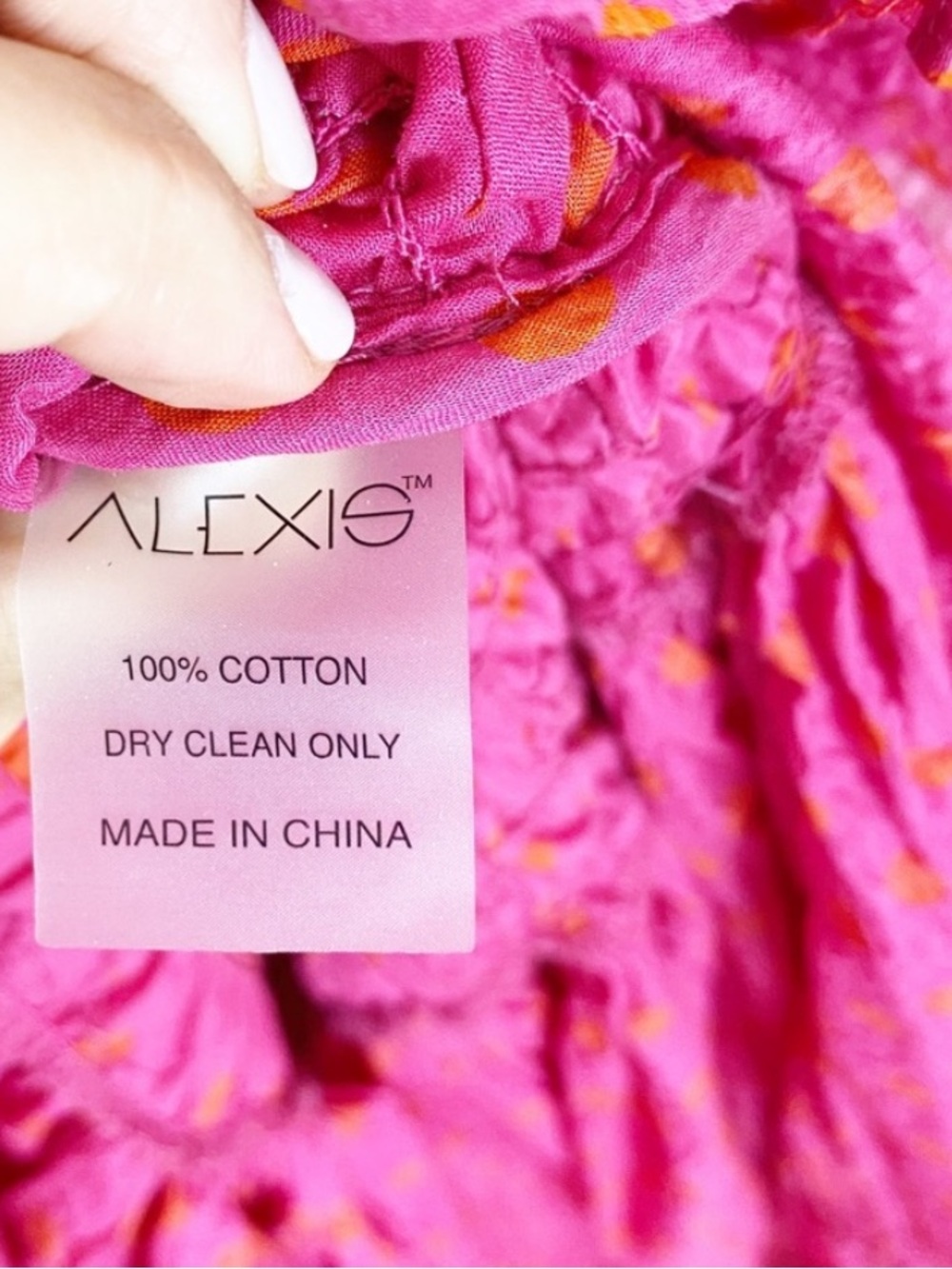 Alexis Fuchsia Off-Shoulder Polka Dot Maxi Dress - Picture 9 of 11
